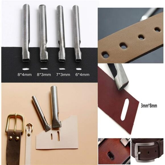 Leather Craft Tools Kit, Leather Working Tools Leather Craft Stamping Tool - Picture 6 of 7